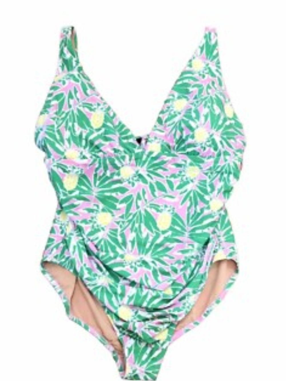 J. Crew One-Piece Swimsuit - Green Pineapple Print